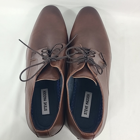 NEW Steve Madden Men\'s Sydney Leather Oxford Shoes Dark Brown Sz 12 main image 8